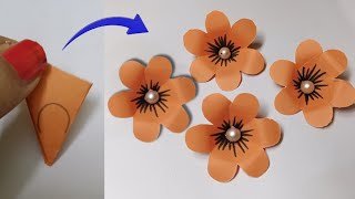 Easy Paper Flower Making CraftOrigami Paper Flower Making Step by StepDIY Paper Flower Craft [upl. by Yasmeen]