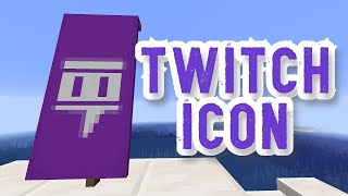 How to make a twitch logo banner in Minecraft [upl. by Lithea]