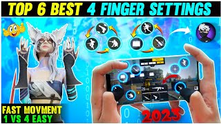 Top 6 Best 4 FINGER custom hud Free Fire MOVMENTHEADSHOT😎Best Custom Hud In FF  99 GAMER [upl. by Rafferty]