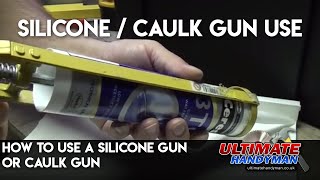 how to use a silicone gun or caulk gun [upl. by Morten608]