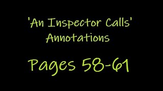 An Inspector Calls annotations pp 5861 [upl. by Lemrahs]