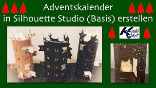 Adventskalender in Silhouette Studio Basis für alle Schneideplotter erstellen [upl. by Lewis545]