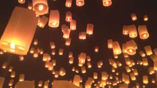 Lanna Yi Peng Floating Lantern Festival in Chiang Mai Thailand [upl. by Eran]