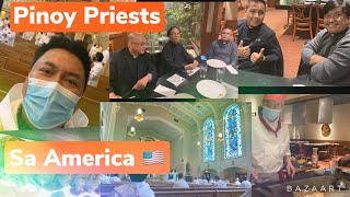 Pinoy Priests sa America 🇺🇸  priests pinoy brotherhood foodtrip [upl. by Nifares]