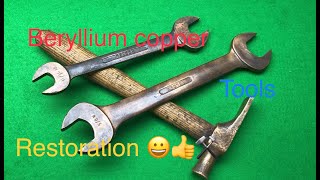 Beryllium copper tools full restoration for the workshop👍😀⚒️ [upl. by Yht]