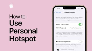 How to use Personal Hotspot on your iPhone  Apple Support [upl. by Tiertza]