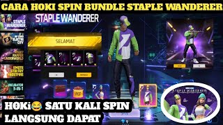 cara hoki spin bundle Staple Wanderer di event Moco store terbaru free fire 2024 [upl. by Dadirac416]