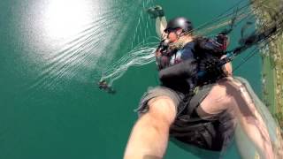 paragliding accident fall into the canopy  slow motion [upl. by Narf981]