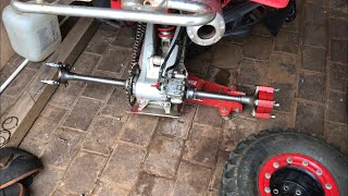 TRX450ER rear axle removal [upl. by Anerat]