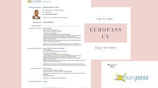 യൂറോപ്പിലോട്ട് ജോലിക്ക് apply ചെയ്യാം Europass cv format malayalamHow to make Europass Cv [upl. by Lesde]