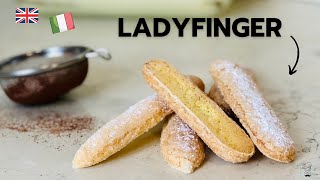 HOW TO MAKE Ladyfingers  HOMEMADE SAVOIARDI biscuits for TIRAMISU [upl. by Itisahc]