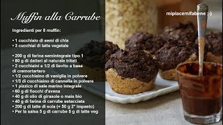 Muffin Bicolore alla Carrube  Vegan amp Sugarfree [upl. by Bernhard141]