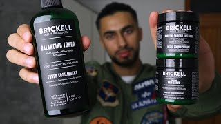 30 Days Of Brickell Mens Products Skin Care TRANSFORMATION Honest Review [upl. by Llerihs653]