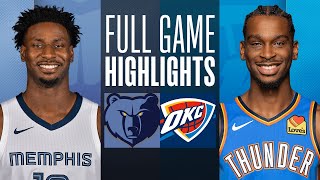 GRIZZLIES at THUNDER  FULL GAME HIGHLIGHTS  March 10 2024 [upl. by Joye501]