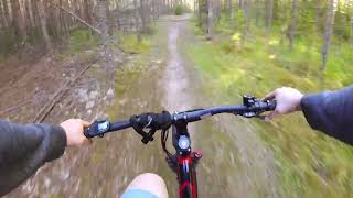 Biltema EMTB testing at trails [upl. by Ahsilac]