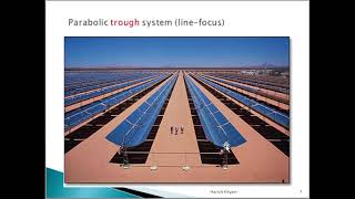 Solar Thermal Power Plants Parabolic Trough Paraboloidal Dish and Heliostat By Harish Khyani Sir [upl. by Ahseenak446]