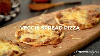 Rotimatic Recipes Veggie Spread Pizza [upl. by Enelaj574]