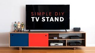 How To Make a DIY Mid Century Modern TV Stand  Woodworking [upl. by Ecirtaemed748]