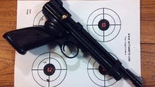 Review Crosman 2240 22 Cal Co2 Target Pistol Shooting amp Chrony Test [upl. by Ahseel335]