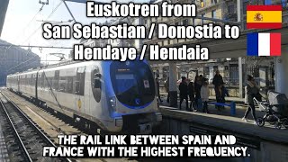 Euskotren San Sebastian Donostia  Hendaye Hendaia tripreport [upl. by Hamilah576]