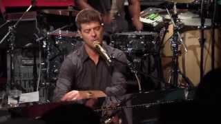 Robin Thicke  quotPretty Lil Heartquot live from Interscope Introducing [upl. by Eimar684]