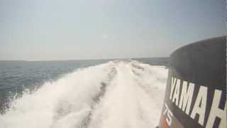 Test RPM outboard Yamaha 75hp 2 stroke [upl. by Akinas509]