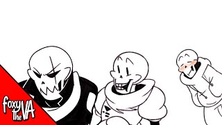 The AU Papyrus Bash  UNDERTALE AU COMIC DUB [upl. by Hobart318]