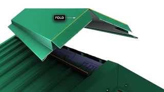 How to install a metal roof ridge cap for Unions MasterRib panel [upl. by Eaves]