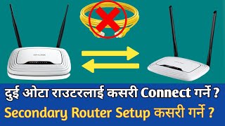 How to connect two wireless routers in same network  Connect 2 routers  Part 2 [upl. by Araldo740]