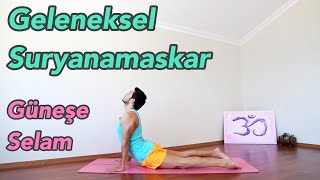 Suryanamaskar A  Güneşe Selam Türkçe Açıklamalı [upl. by Arodnap]