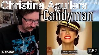 METALHEAD REACTS Christina Aguilera  Candyman Official Video [upl. by Goulette556]