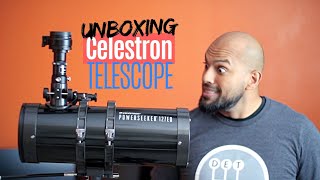 Celestron Powerseeker 127EQ Telescope Unboxing and Assembly  EOS M Magic Lantern [upl. by Yemiaj]