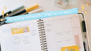 Mossery Academic Planner Unboxing  plan with me [upl. by Yarrum]