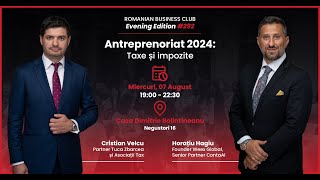 RBC 292 Antreprenoriat 2024 Taxe si Impozite [upl. by Nirol]