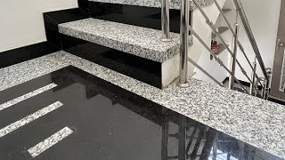 एक ही घर मे मार्बल ओर ग्रेनाइट की flooring की डिजाइन । Flooring stairs bathroom kitchen design [upl. by Arannahs623]