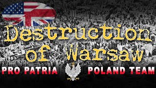 Destruction of Warsaw during World War II [upl. by Ilellan]