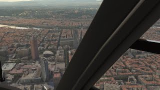 FS2020  Survol de la ville de Lyon en Ultra HD 4K  Microsoft Flight Simulator [upl. by Nevear204]