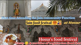 First 🥇 time Attending the Food festivals in Hosur jain function 🥳 food vlog varieties of veg food [upl. by Aniratak]