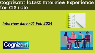 Latest Cognizant interview Experience for CIS role cognizant interviews interviewquestions [upl. by Yecak]