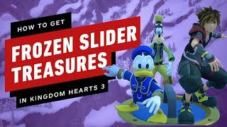 Kingdom Hearts 3 All Frozen Slider Treasures to Earn Orichalcum [upl. by Yral]