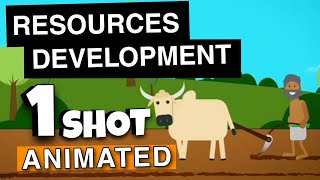 Resources amp development ONE SHOT ANIMATION  Class 10 geography chapter 1 NCERT padhleakshay [upl. by Chace]