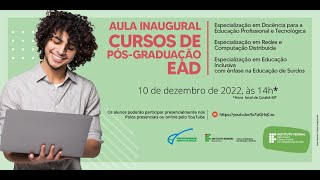 Aula Inaugural  Pós graduações UABIFMT [upl. by Isolt]