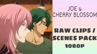 JOE and Cherry Blossom RAW clipsscenes pack 1080p Ep 112  SK8 the infinity [upl. by Nedaj35]