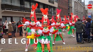 Carnaval parade Blankenberge België2023  de volledige stoet 4K [upl. by Susej]