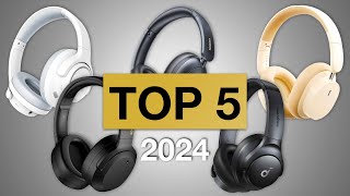 TOP 5 BEST BUDGET OVEREAR BLUETOOTH HEADPHONES 2024 [upl. by Nomrah]