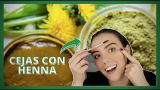 Tutorial rápido de cejas con henna [upl. by Lumbye833]