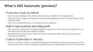Azure Kubernetes Service AKS Automatic preview [upl. by Sivatnod]