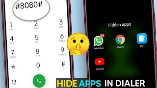 dialer me app hide kaise kare  dialler mein app ko kaise chhupaye  how to hide app in dialler [upl. by Nefen]