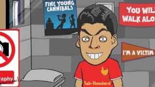 LUIS SUAREZ BITE 🎬Silence of the Lambs Remake🎬 by 442oons football cartoon parody [upl. by Cassilda563]