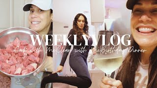 WEEKLY VLOG  CLEAN WITH ME  COOK WITH ME   BIRTHDAY DINNER  JESMARIE VLOGS [upl. by Ainitsirc590]